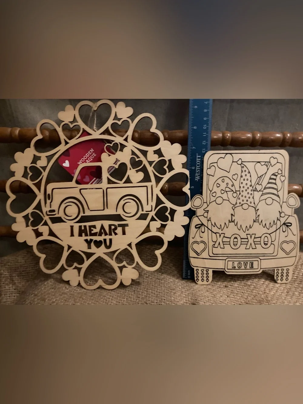 Bundle of valentine craft items